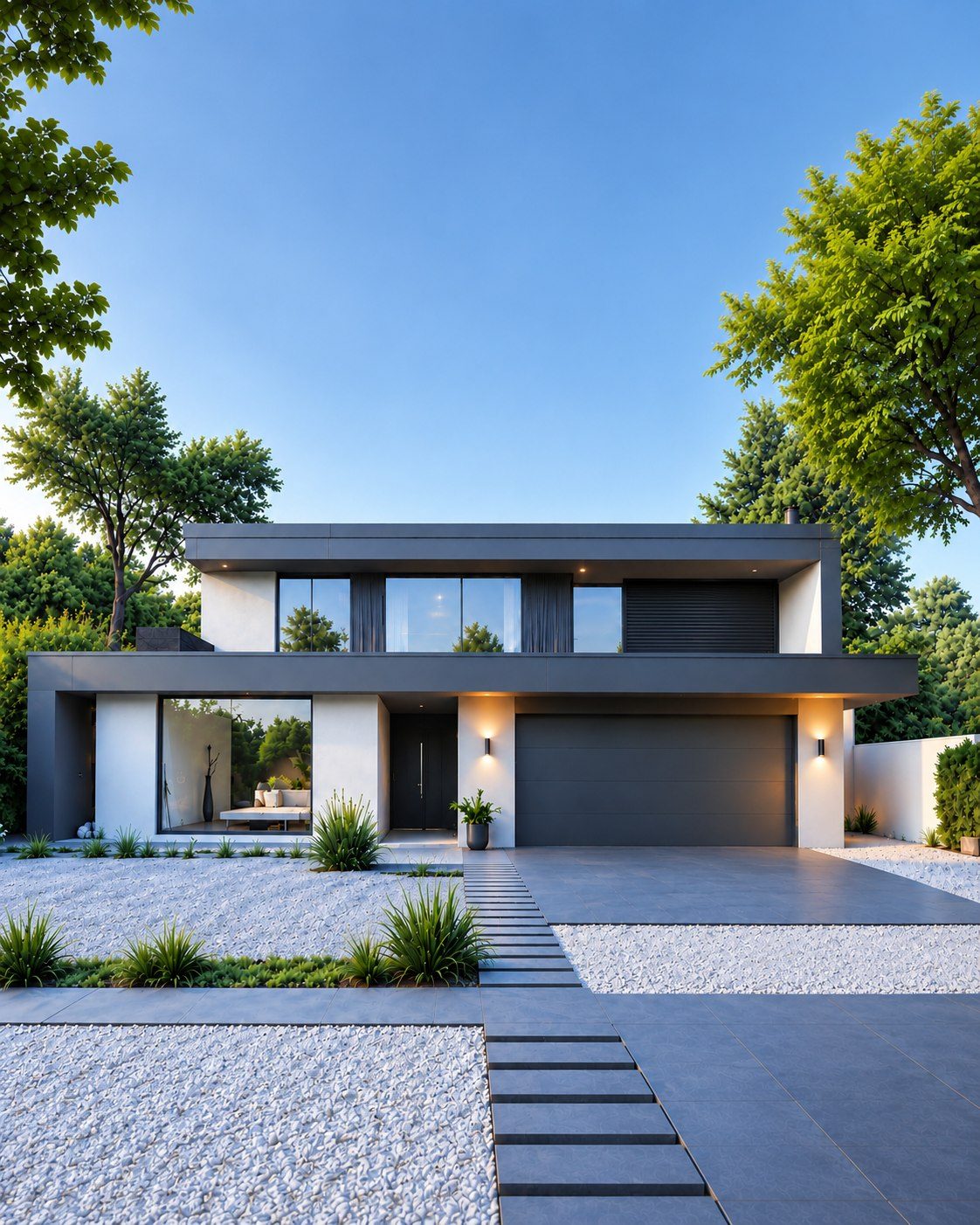 Maison contemporaine équipée des dispositifs de sécurité Home Forteress