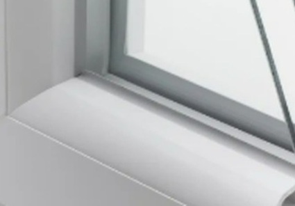 Parclose arrondie, fenêtre de style contemporain