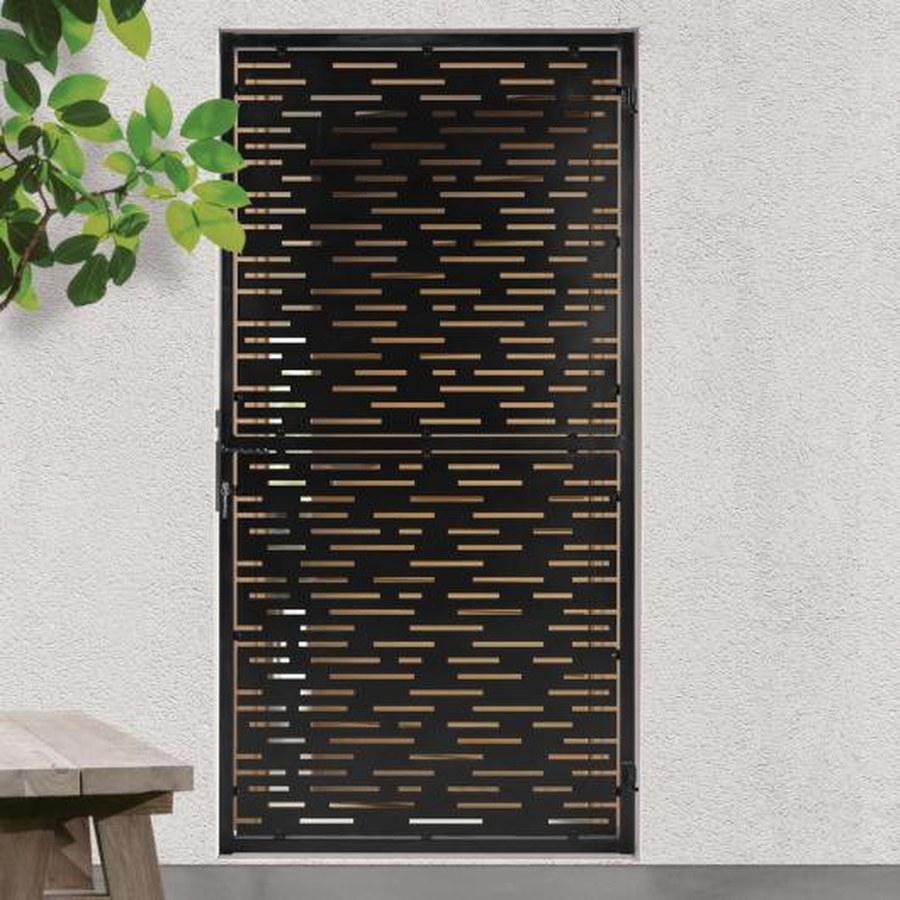 Grille de porte à tôle perforée
