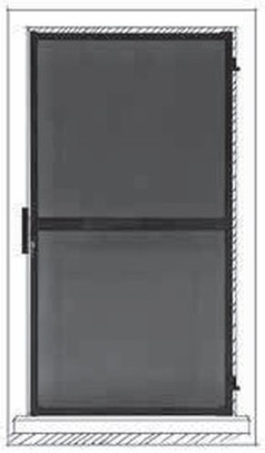 Micro-perforation, dessin de grille de porte