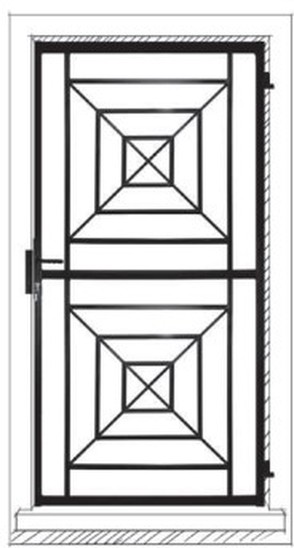 Panneaux géométriques, dessin de grille de porte