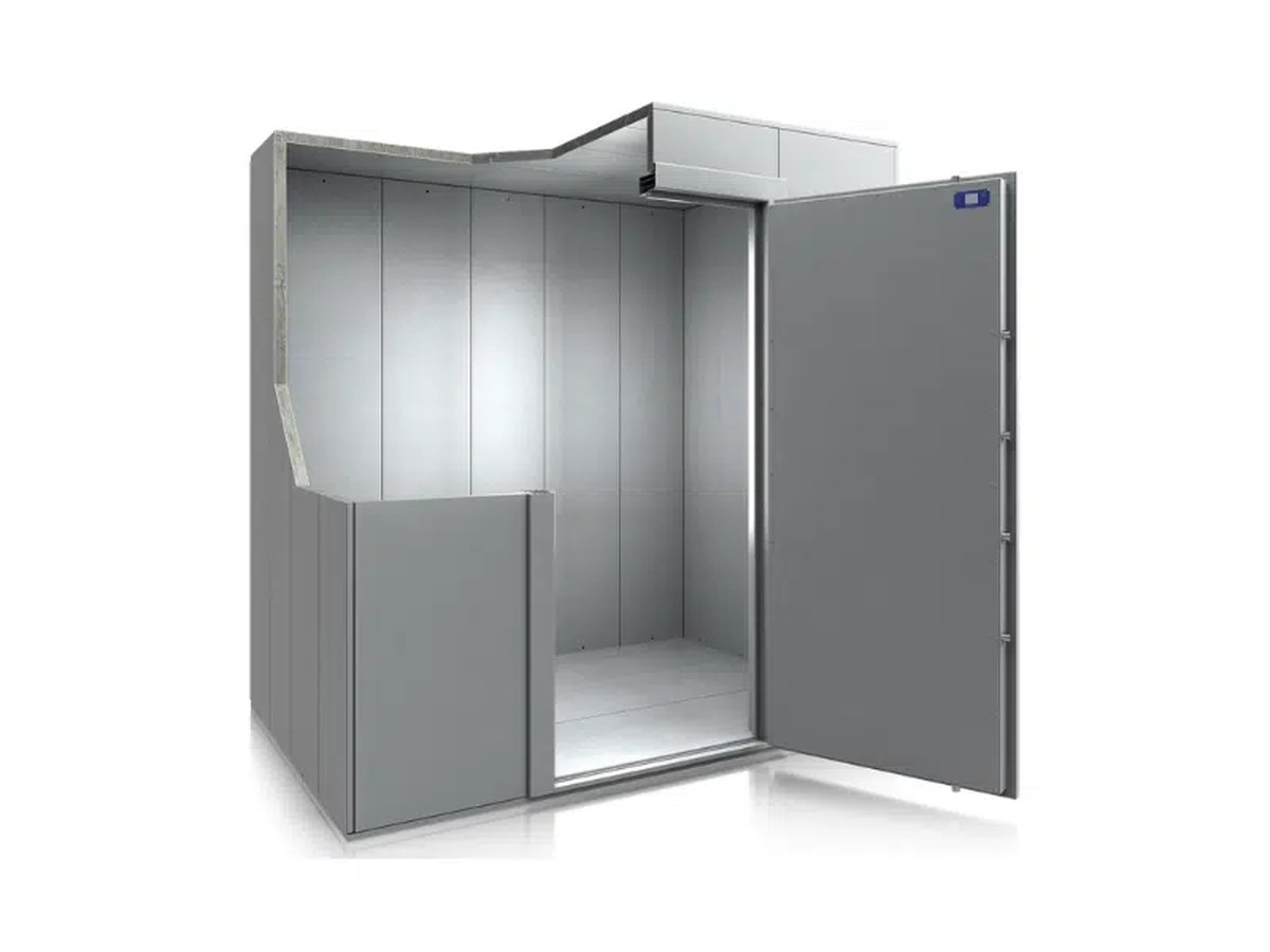 Pièce blindée FORTIS, panneaux modulaires et porte blindée certifiée