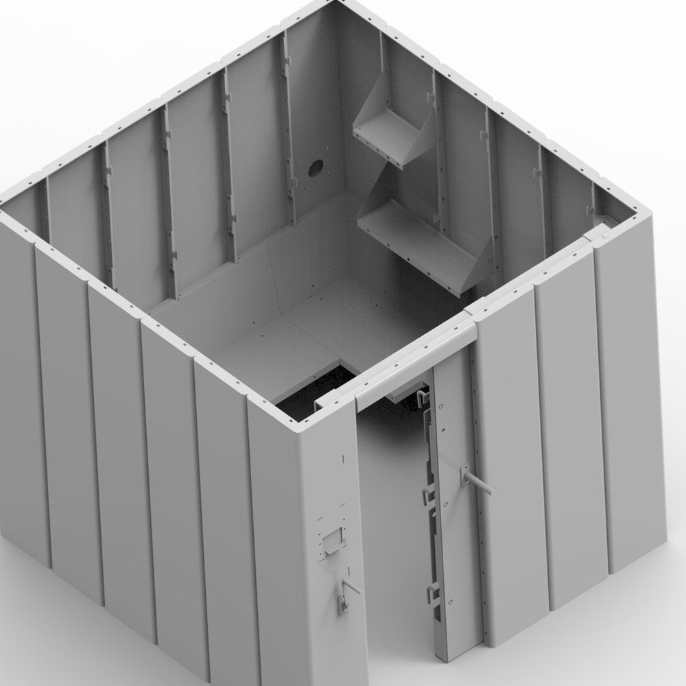 Safety room structure vue interieure