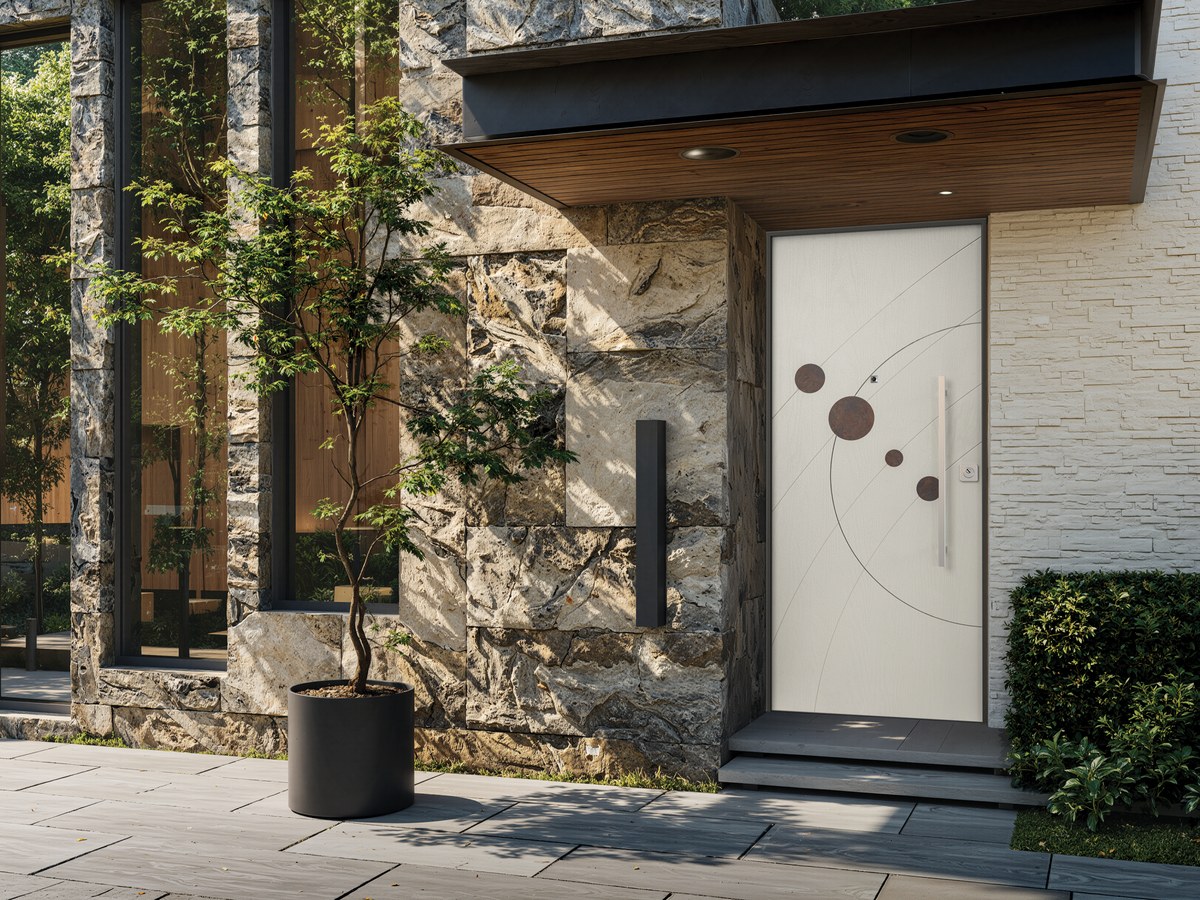 Porte blindée de la gamme Design