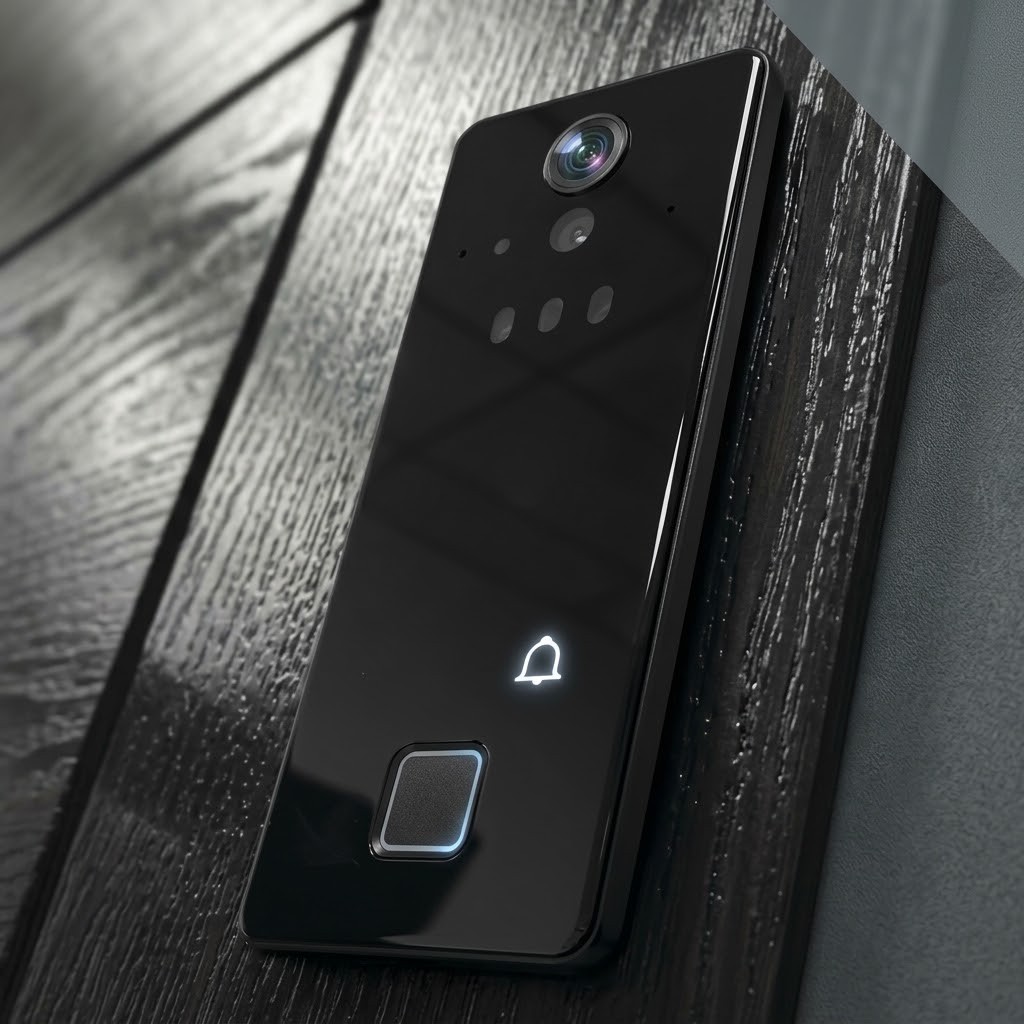 Serrure intelligente intégrée à une porte blindée