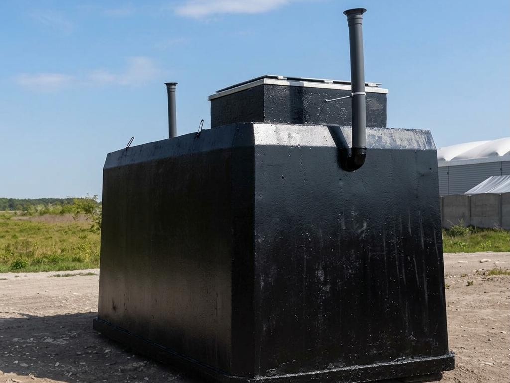 Module SAFE-ONE au revêtement noir, sur chantier